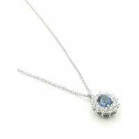 Collana Recarlo Donna Camelia in Oro bianco Zaffiro P77CC001/ZB